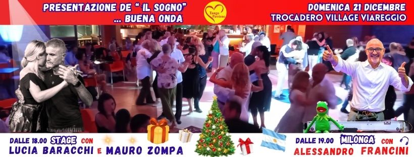 Dom 21 Dicembre "la milonga degli auguri" Trocadero village Viareggio