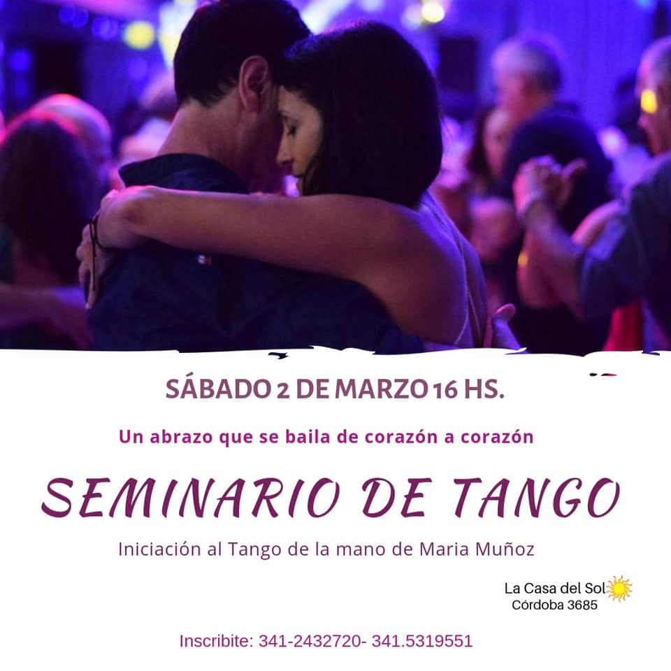 Seminario de Tango"Un Abrazo que se baila de Corazón a Corazón"