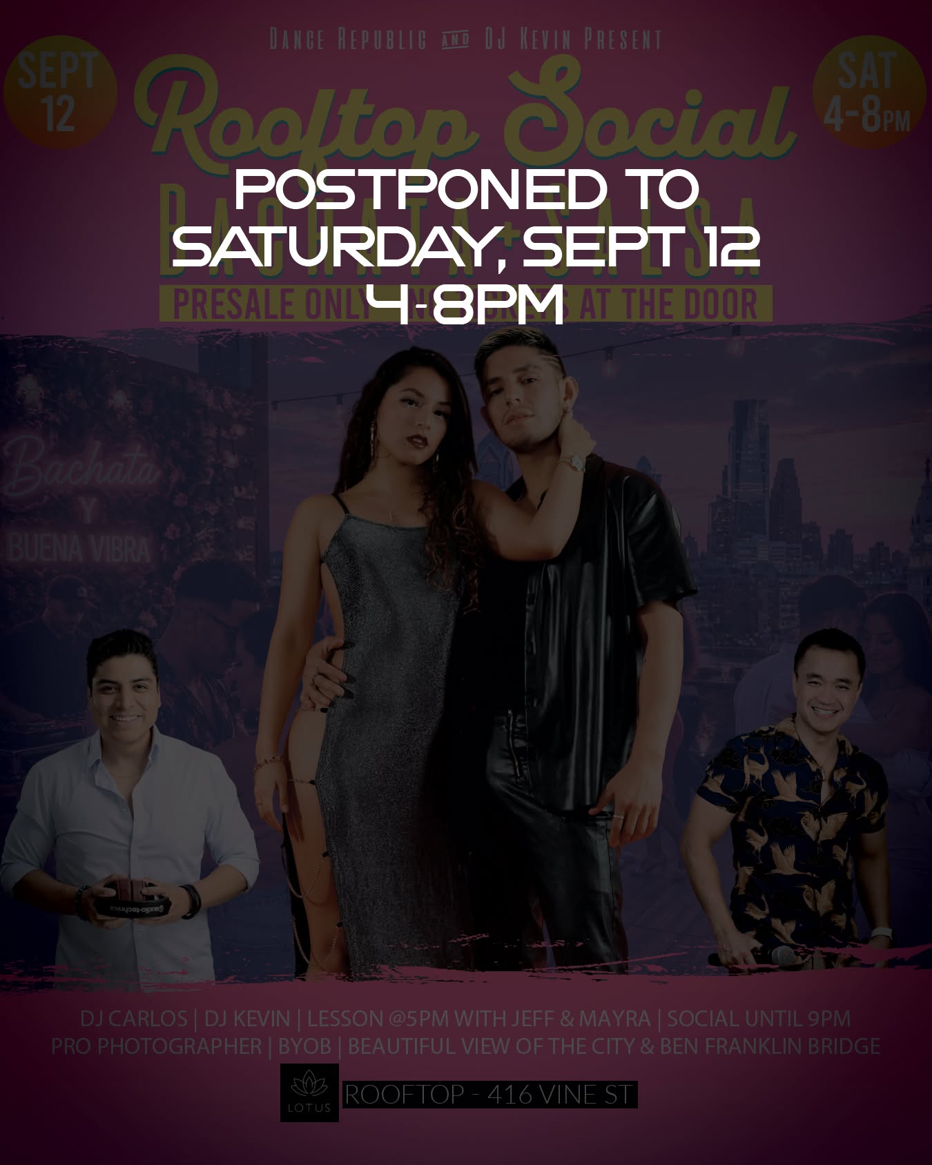 Rooftop Sunset Social - SATURDAY, SEPT 12