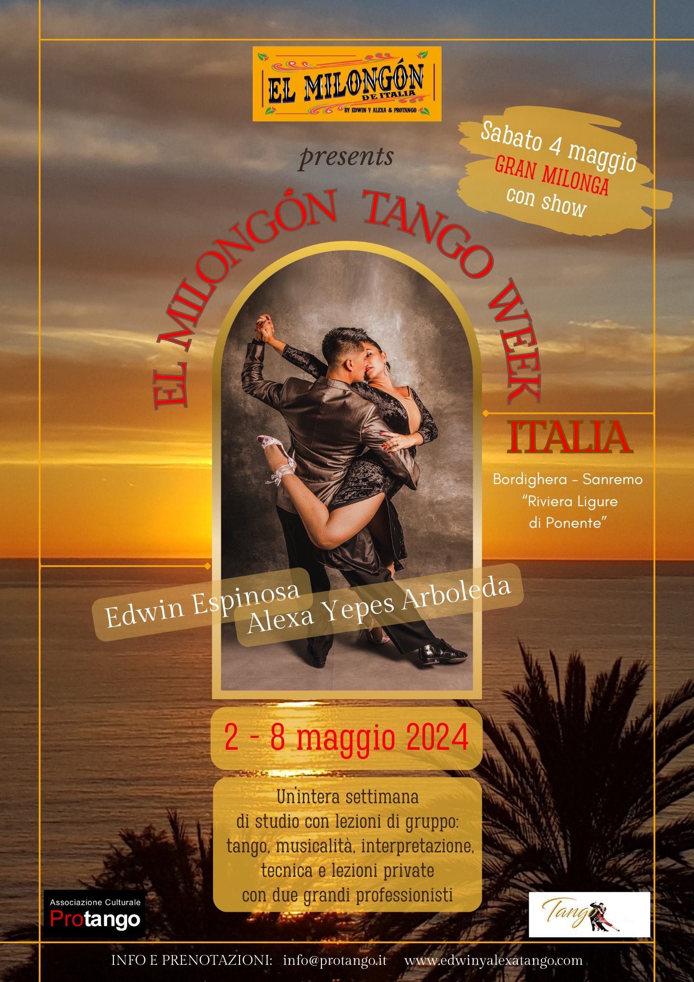 Milonga con Show! EL MILONGON TANGO WEEK ITALIA con Edwin Espinosa y Alexa Yepes by Protango