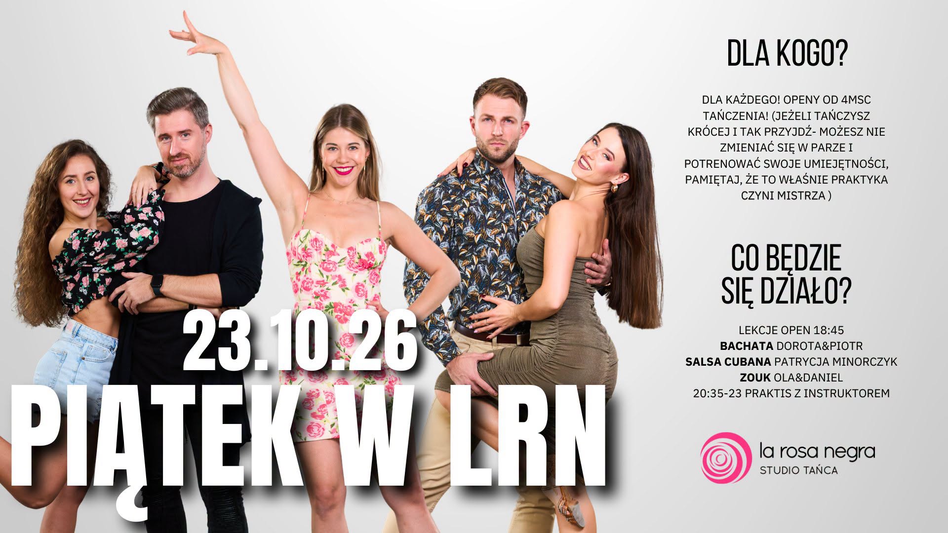 LEKCJE OPEN + PRAKTIS w La Rosa Negra!