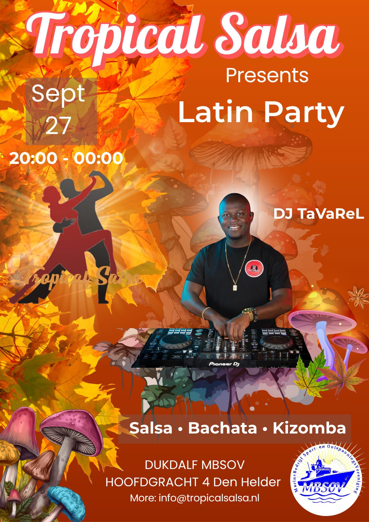 Tropical Salsa dance party