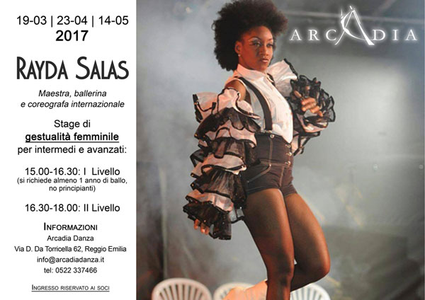 Stage di gestualità cubana femminile con RAYDA SALAS
