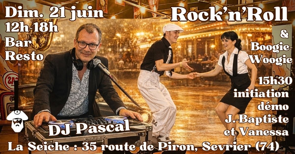 đș AprĂšs-midi RockânâRoll avec DJ Pascal, initiation et dĂ©mo. Boogie avec Jean-Baptiste et Vanessa