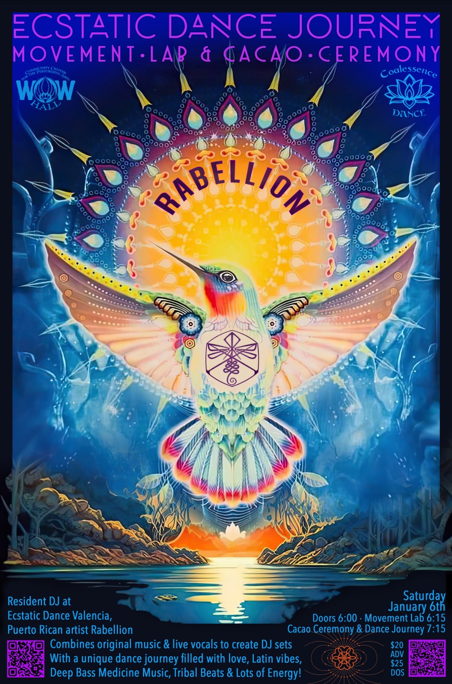 Rabellion: Cacao Ceremony & Ecstatic Dance Journey with Rabellion