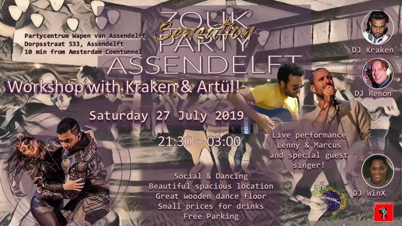 27 7 Zouk Sensation Party Assendelft!