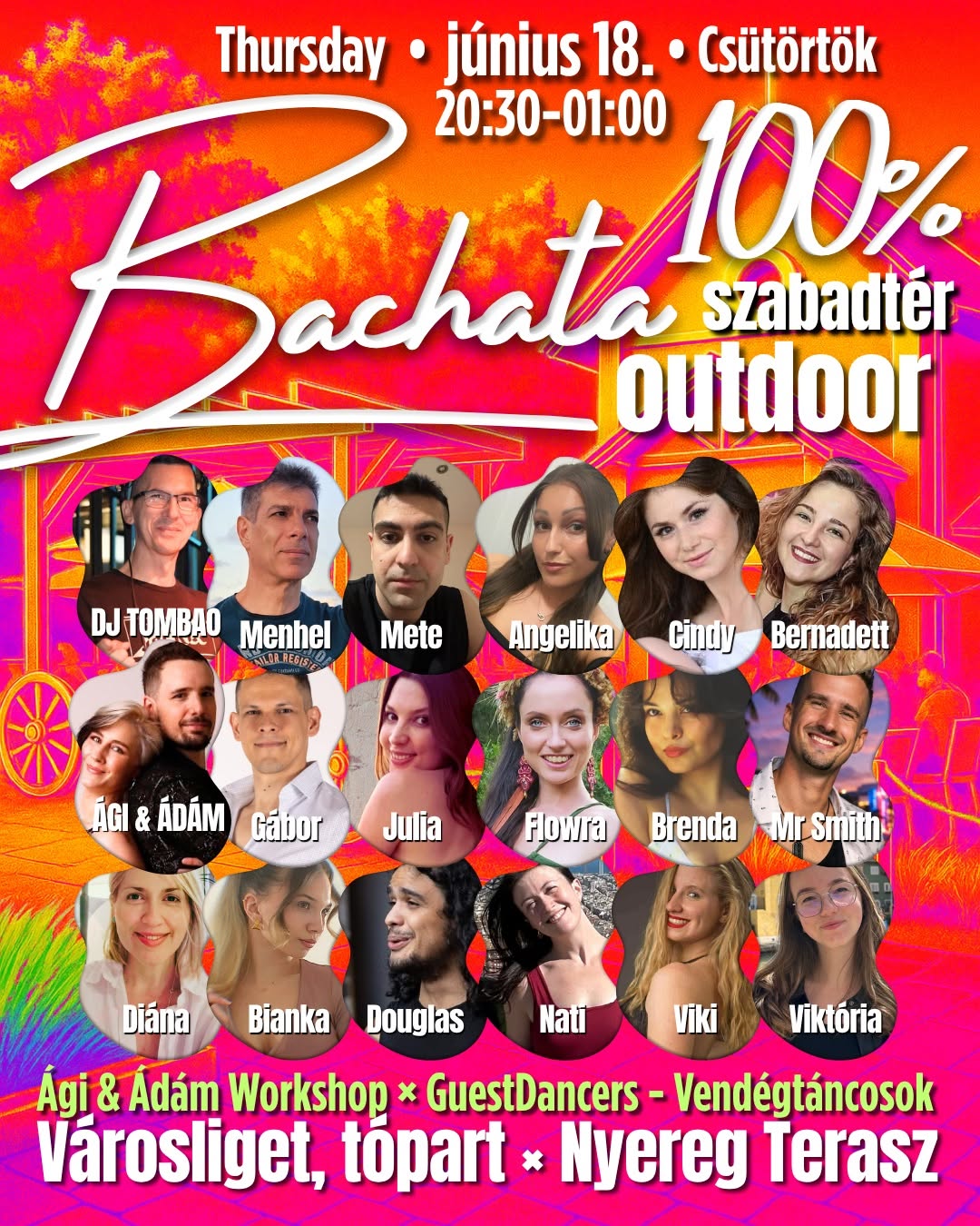 đ100% Bachata 100% SzabadtĂ©r 06.18 đWSH ĂdĂĄm&Ăgnes đșVendĂ©gtĂĄncosok đ
Nyereg Terasz đ3500Ft