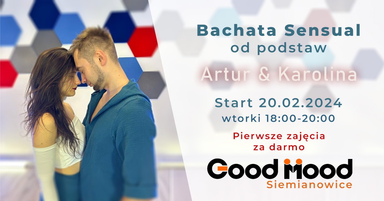 BACHATA od Podstaw ★ NOWY Kurs Tańca ★ 18:00-20:00 ★ 20.02.24 Zgrzebnioka 43a Siemianowice