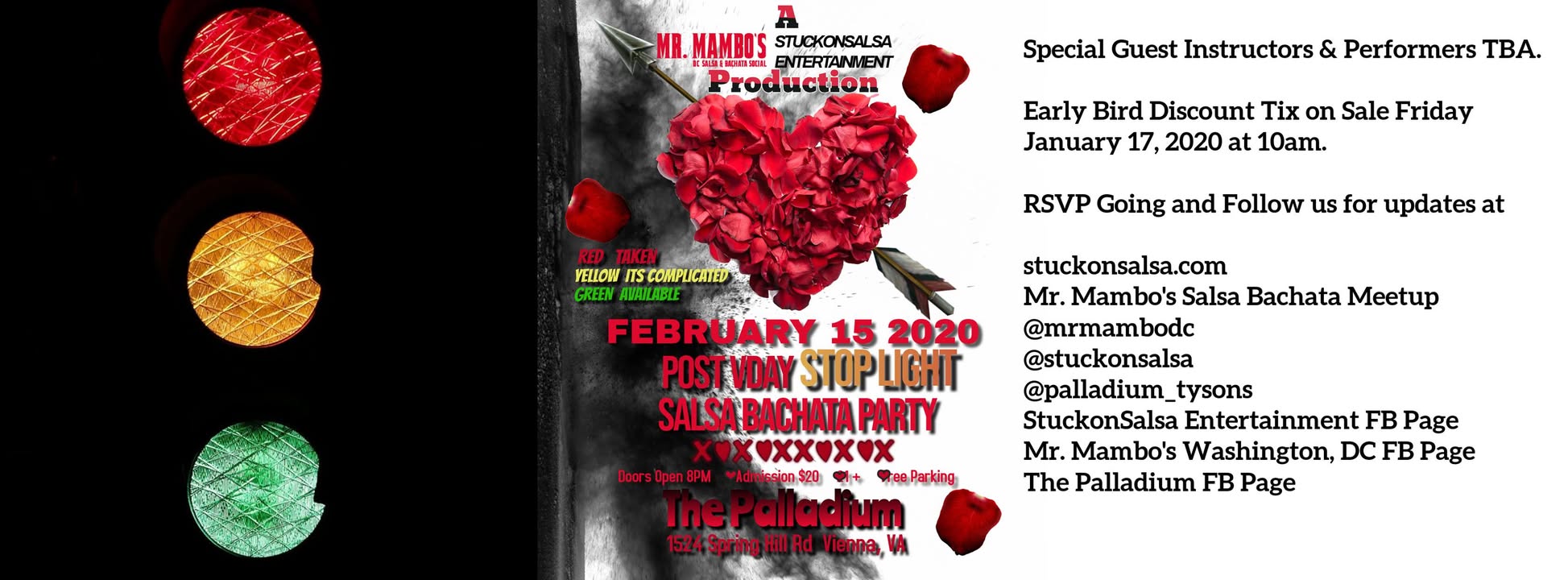 Mr. Mambo's & StuckonSalsa Entertainment StopLight VDay Party