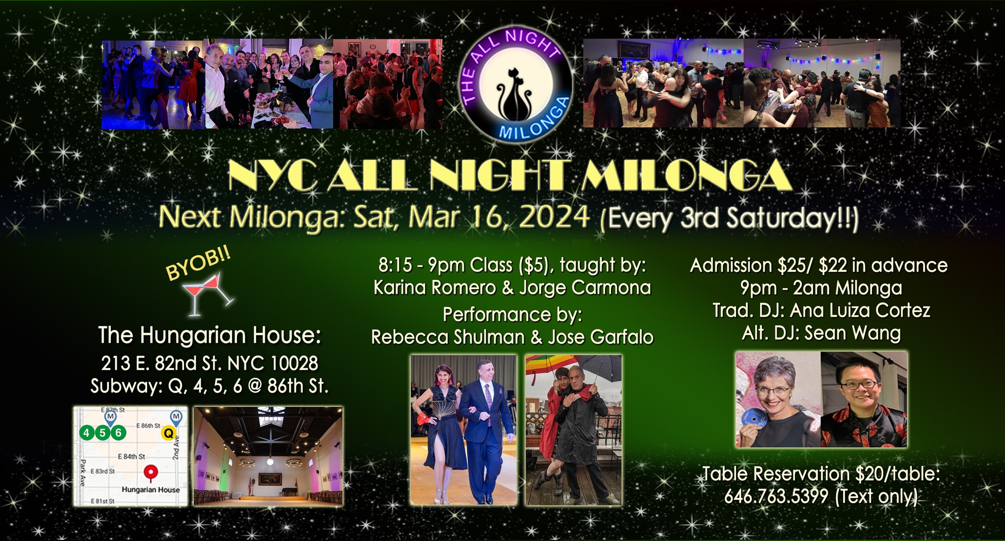 Mar 16 All Night Milonga @ Hungarian House