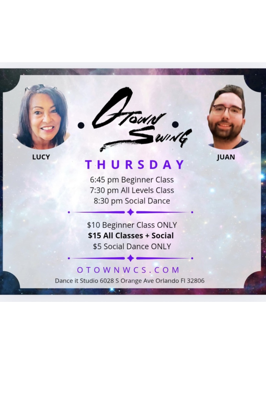 OTown WCS Thursday Night Class & Social Dance