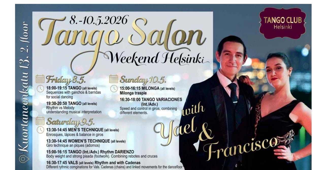 TANGO SALON WEEKEND HELSINKI 08.-11.05