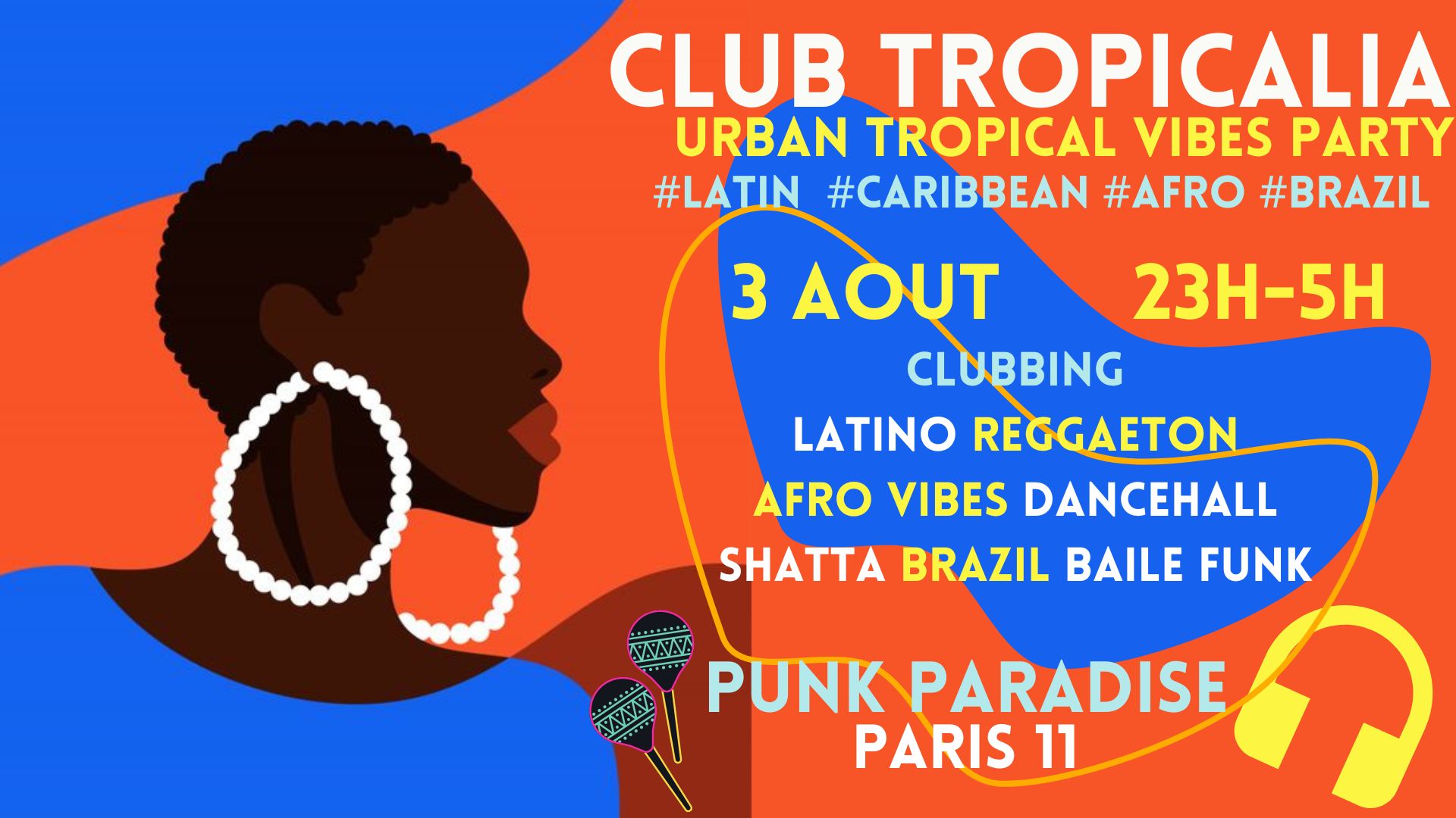Club Tropicalia ~ Clubbing Latino, Afro Urban, Reggaeton, Caribbean & Brazil à Paris 11 !!