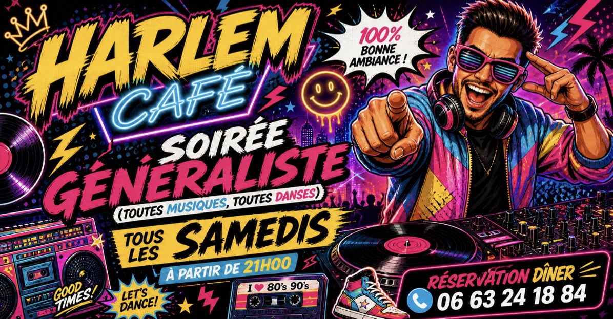 Soirée Généraliste au HARLEM CAFÉ