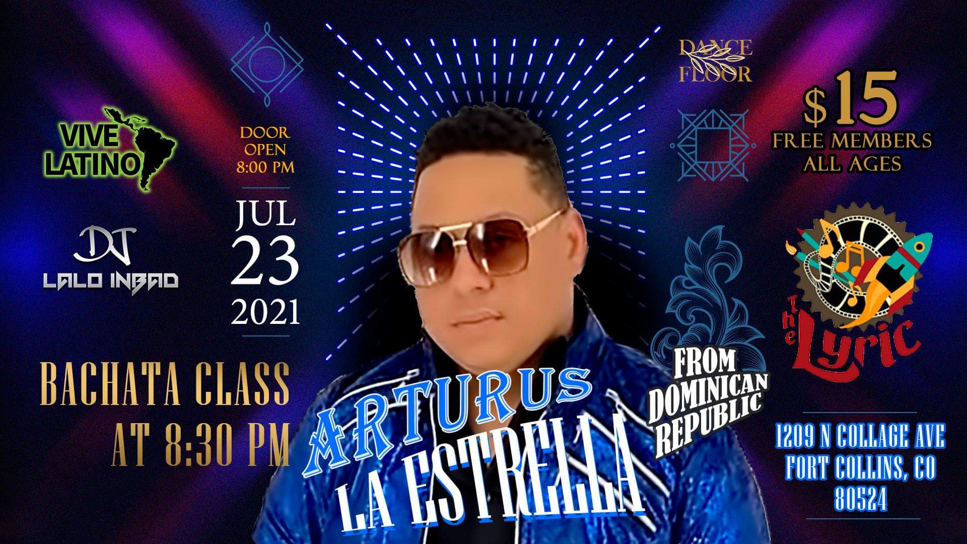 Latin Dance Night Series - Arturus La Estrella & DJ Lalo inBad