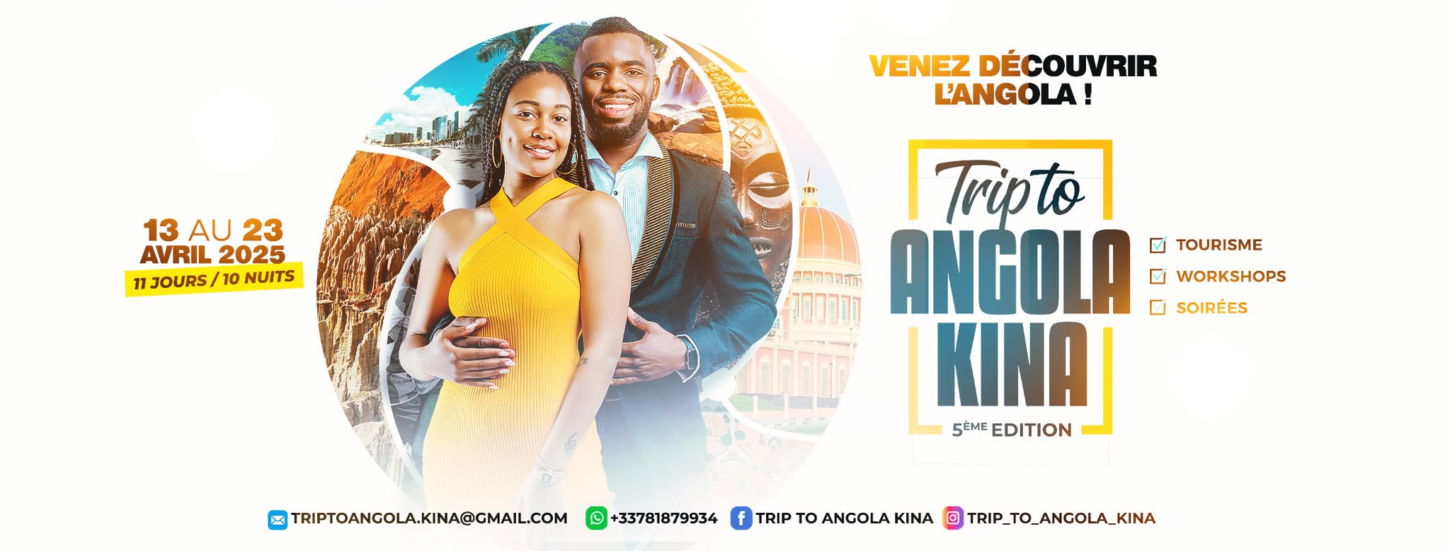 Trip to Angola KINA from April 13th to 23rd, 2025