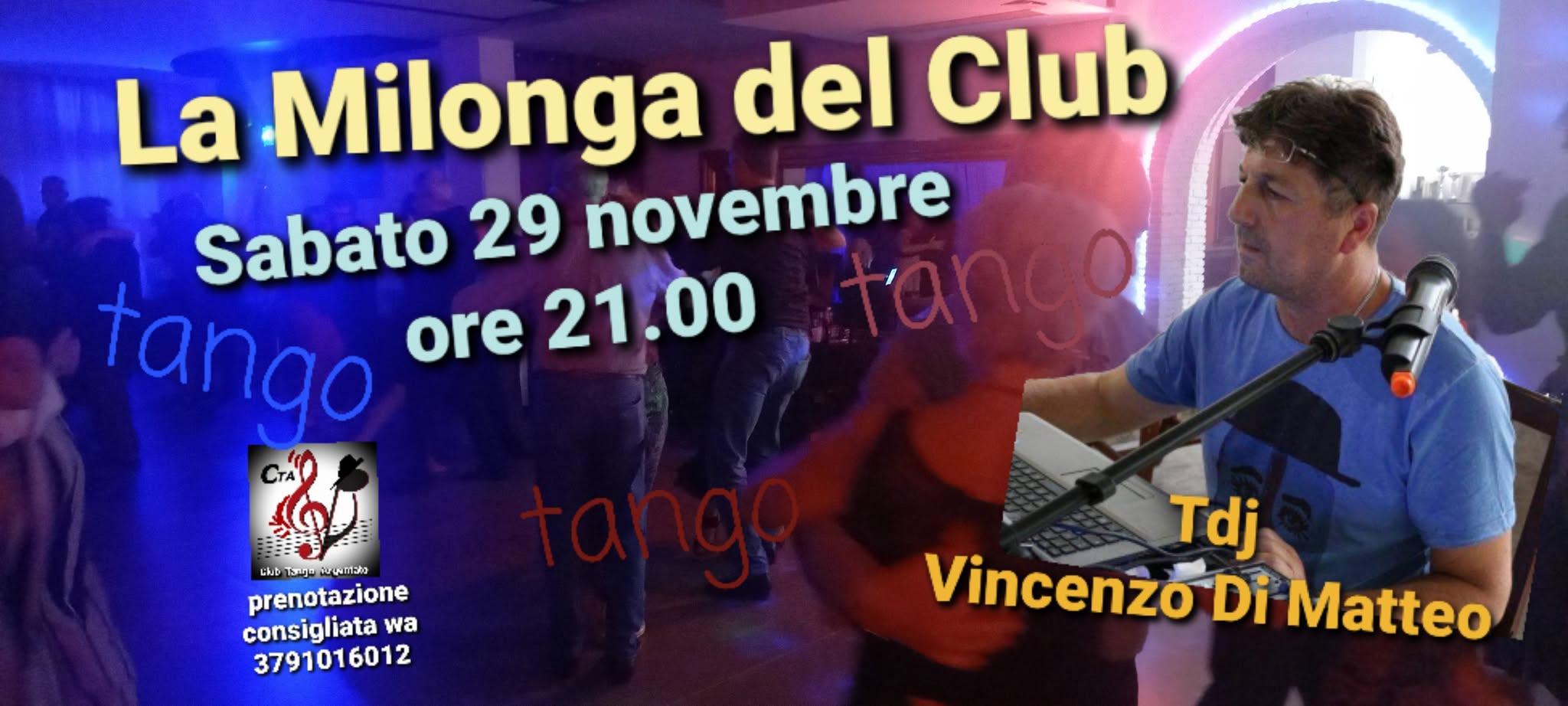 La Milonga del Club πΊ con Vincenzo Di Matteo π§