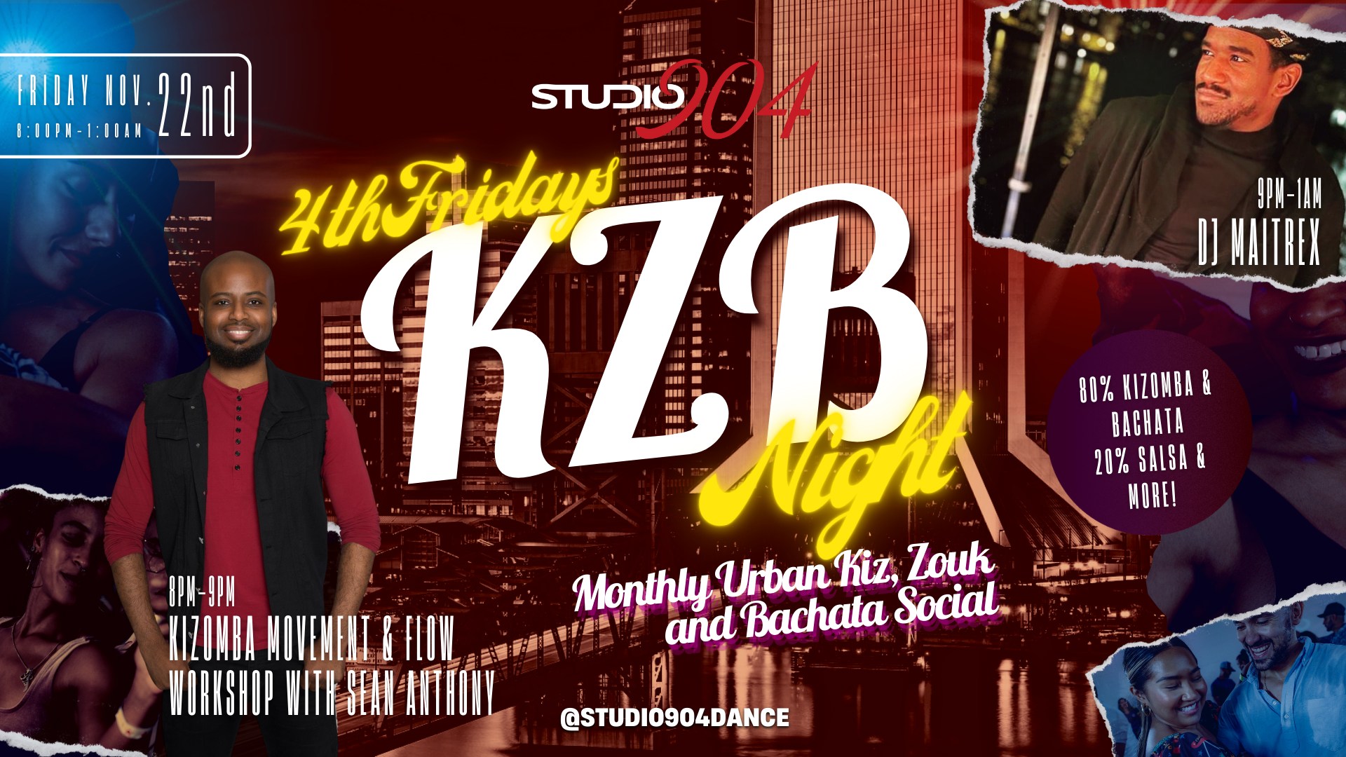 4th Friday KZB *Kizomba Zouk Bachata* Night