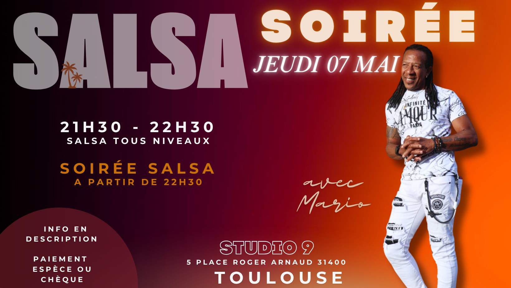 SOIREE SALSA JEUDI 7 MAI