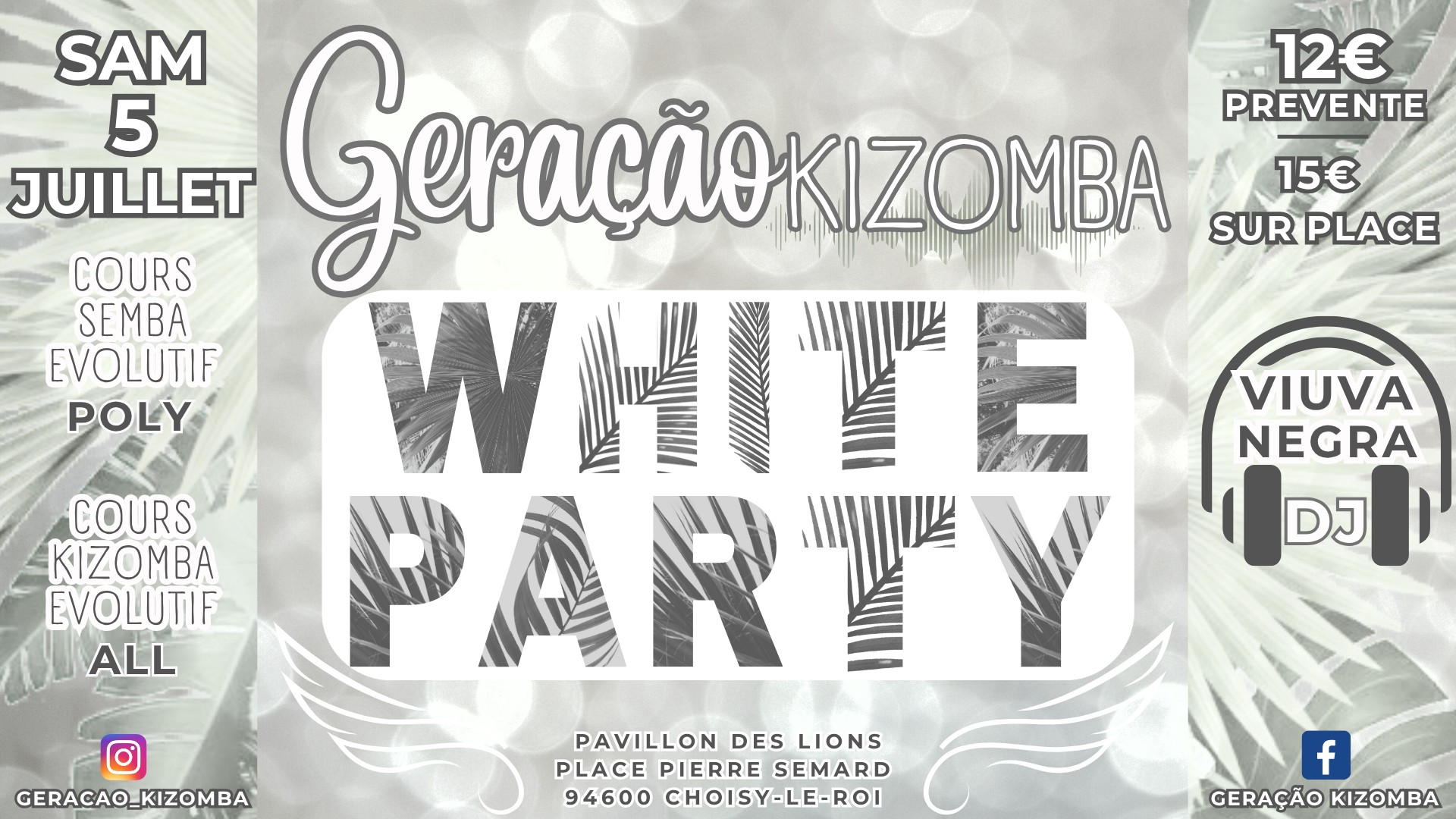 SOIREE GERACAO KIZOMBA - WHITE PARTY