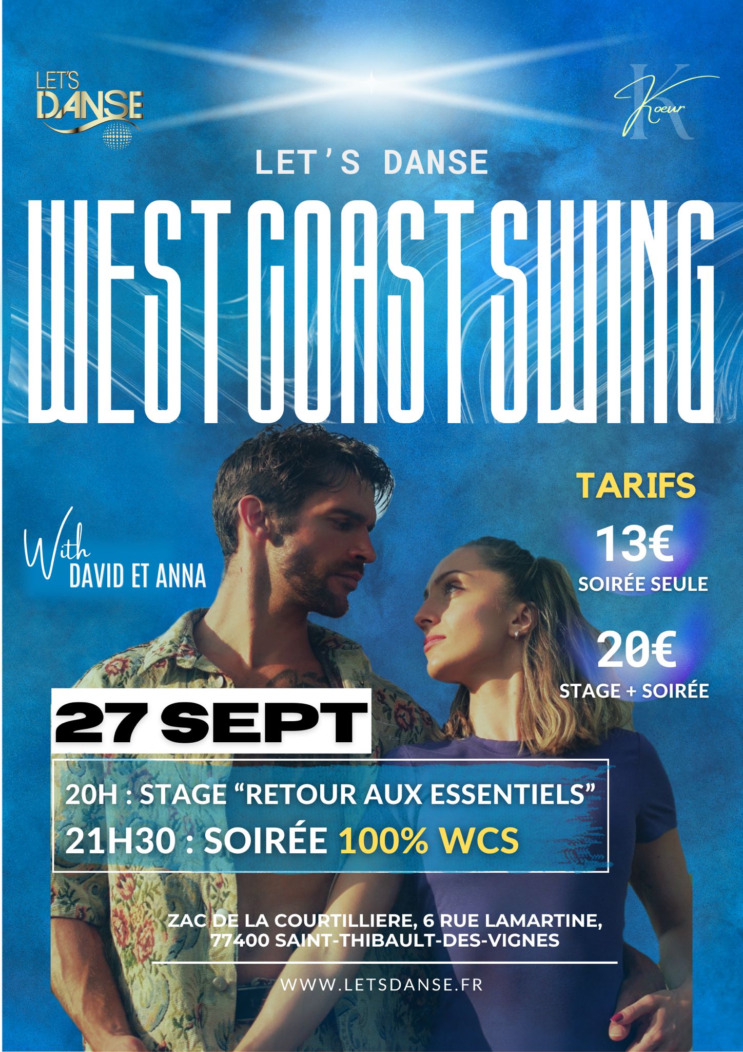 SOIREE DANSANTE 100 % WEST COAST SWING