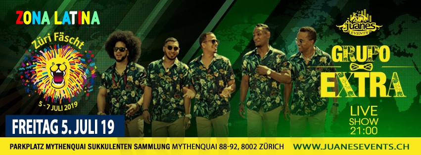 ★ GRUPO EXTRA ★ Bachatalive ✪ @Züri Fächt ZONA Latina by Juanes