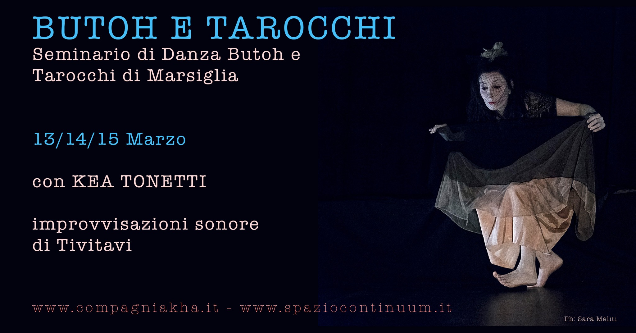 Seminario di Danza Butoh, Danza Sensibile® e Tarocchi di Marsiglia con improvvisazioni sonore live