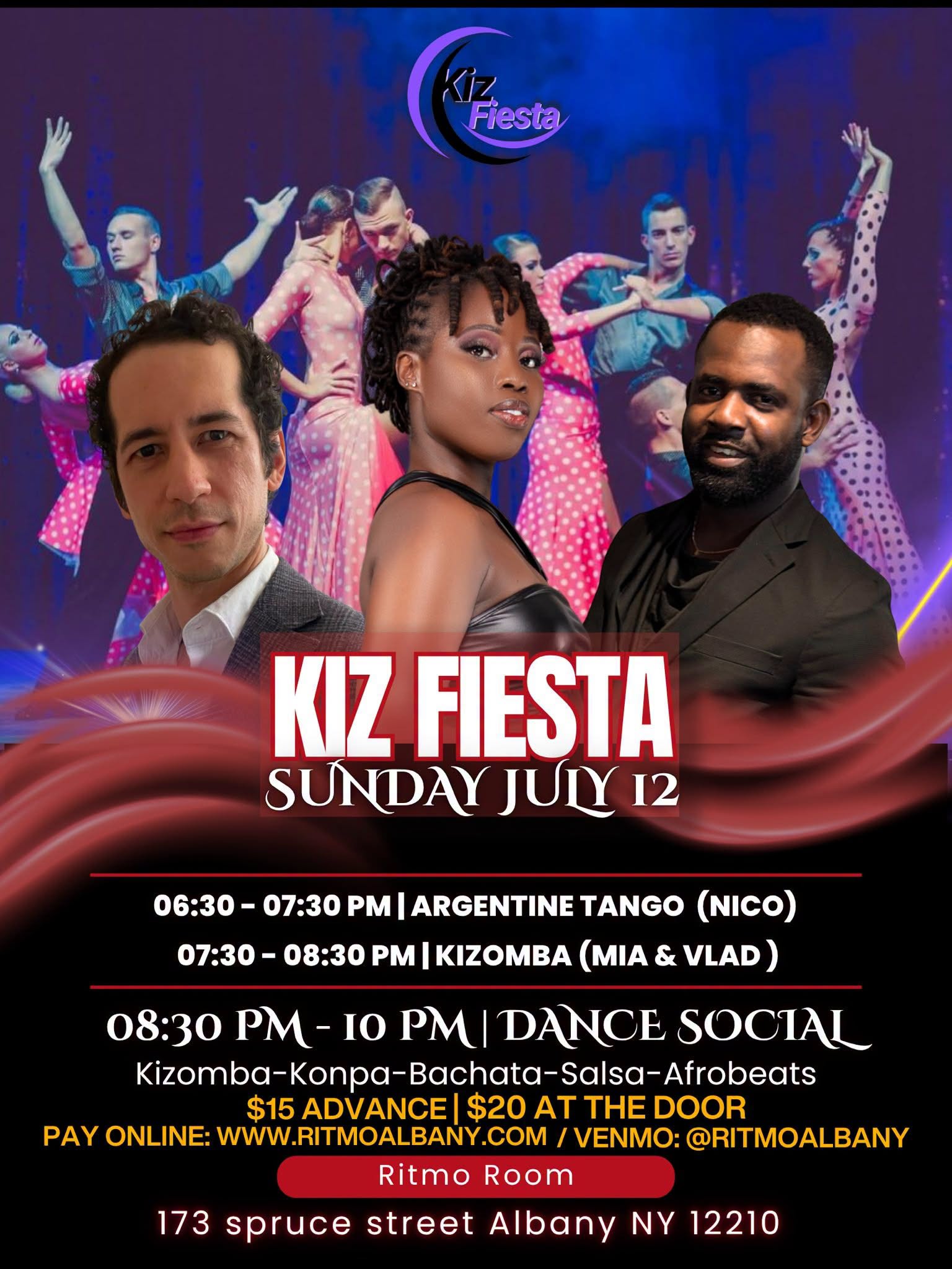 Kizomba (Kiz) Fiesta Sunday: *Tango & Kizomba*