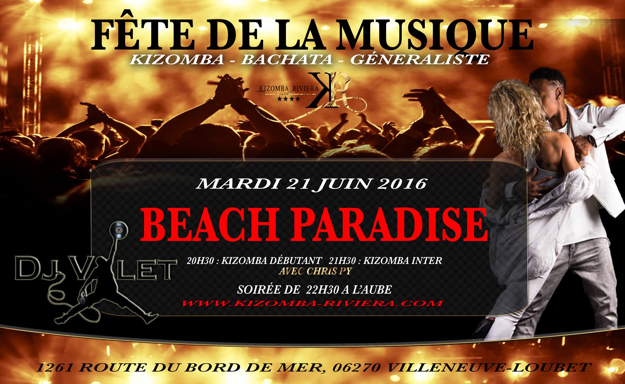 Fête de la musique Kizomba Riviera