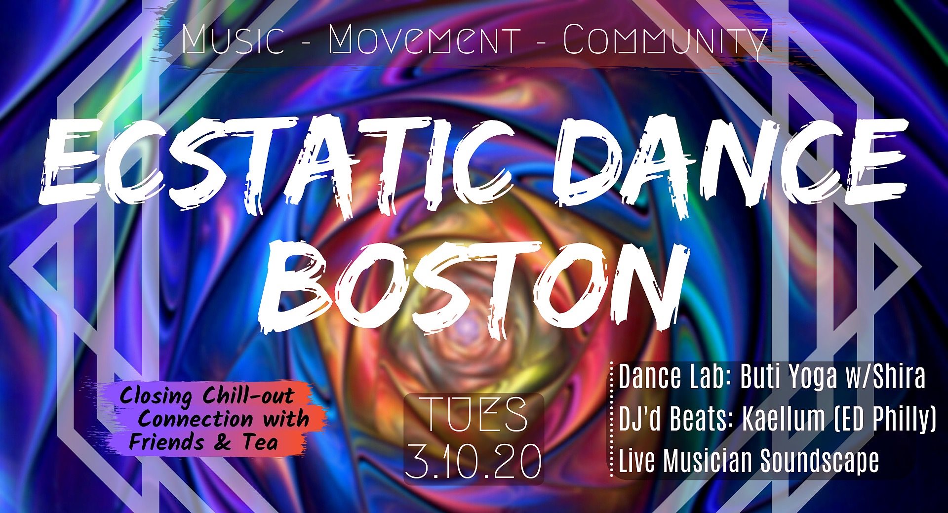 Ecstatic Dance Boston :: Buti Yoga & DJ Kaellum (ED PHL) :: TUES