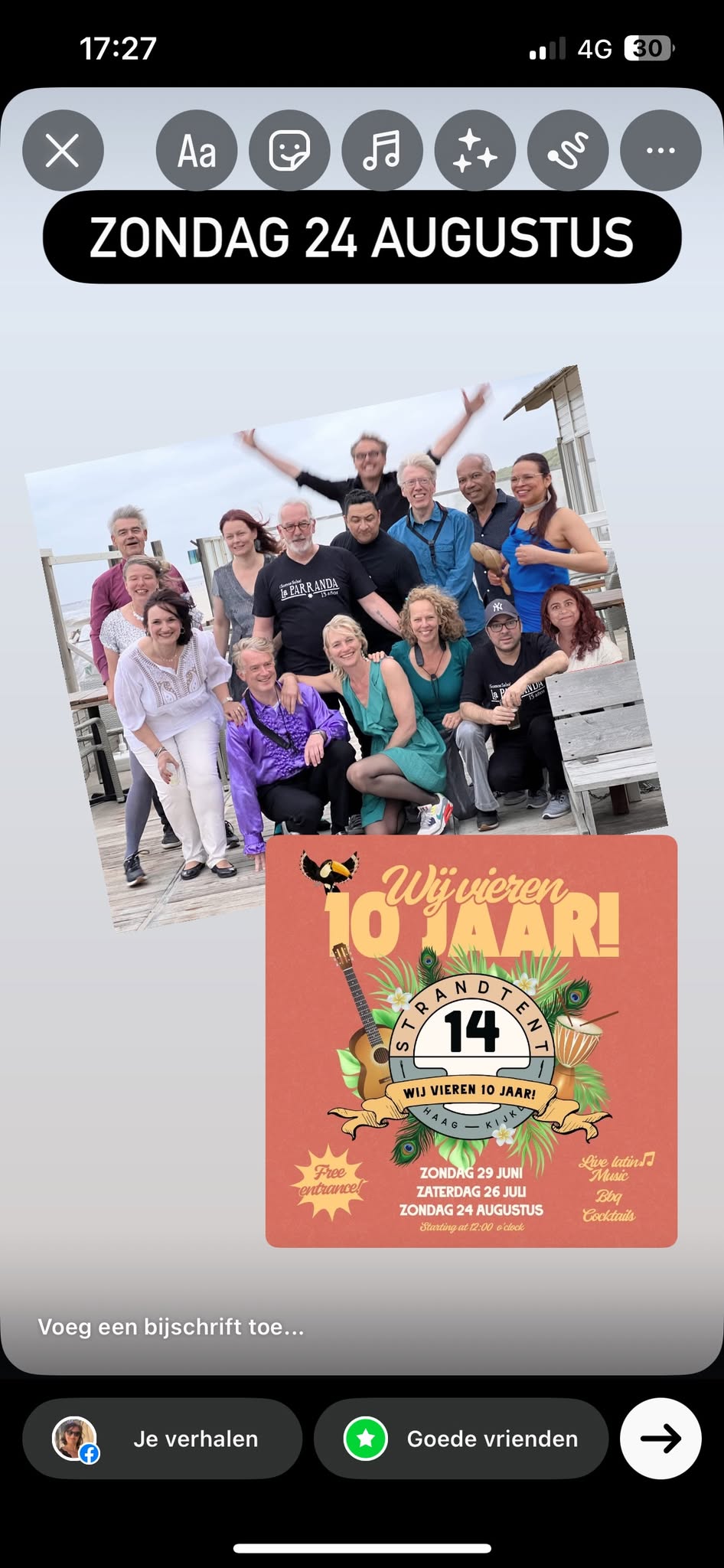 La Parranda viert het 10 jaar bestaan van Strandtent 14