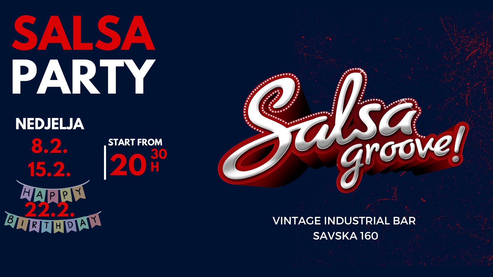 Salsa Groove @Vintage industrial bar - veljača 2026.