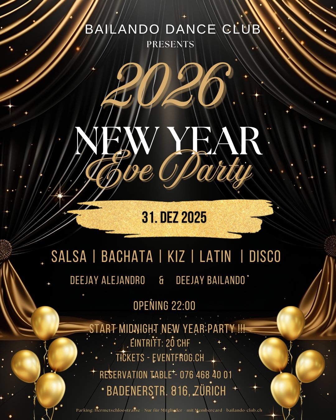 Bailando - New Year Eve Party 2026