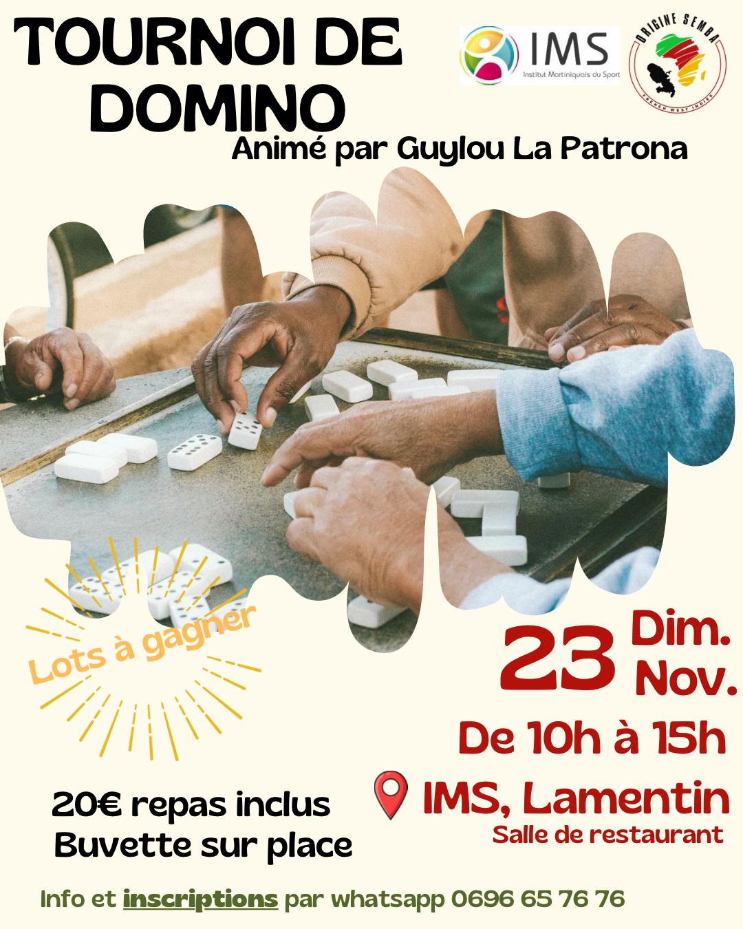 TOURNOI DE DOMINO By ORIGINE SEMBA