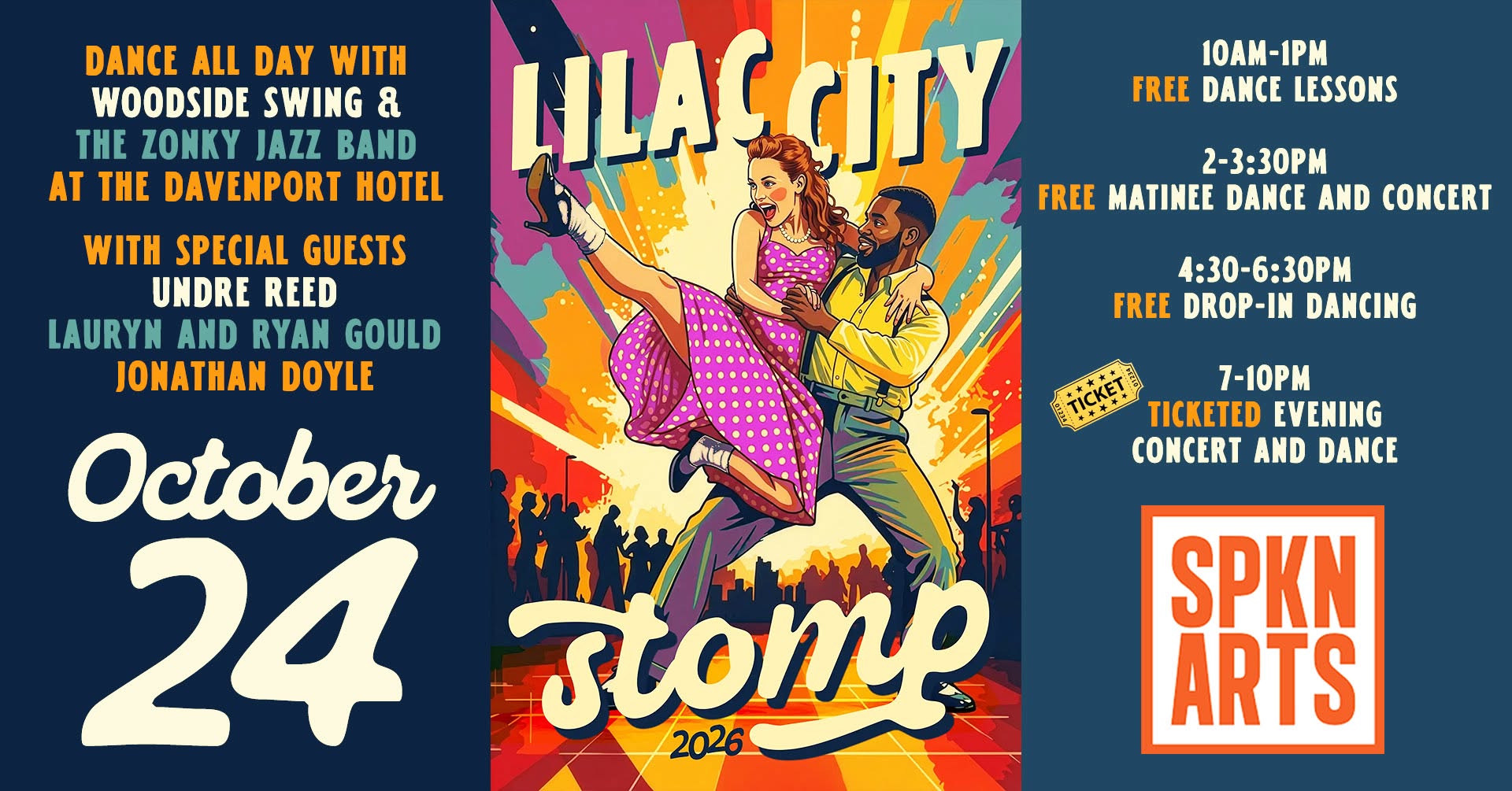Lilac City Stomp - An all day celebration of vintage swing dance & live jazz at the Davenport Hotel