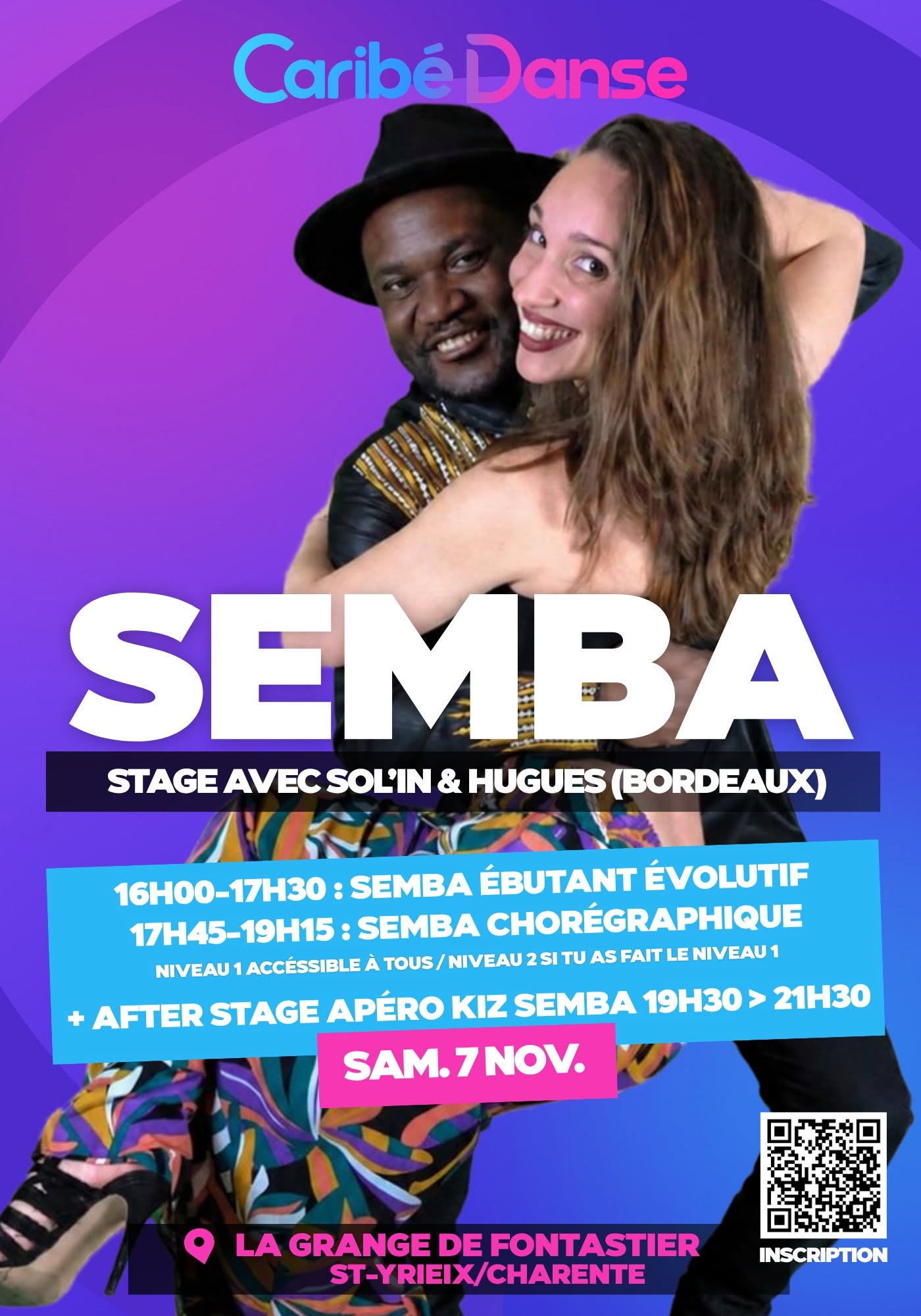 Stage Semba Angoulême Sol'in & Hugues
