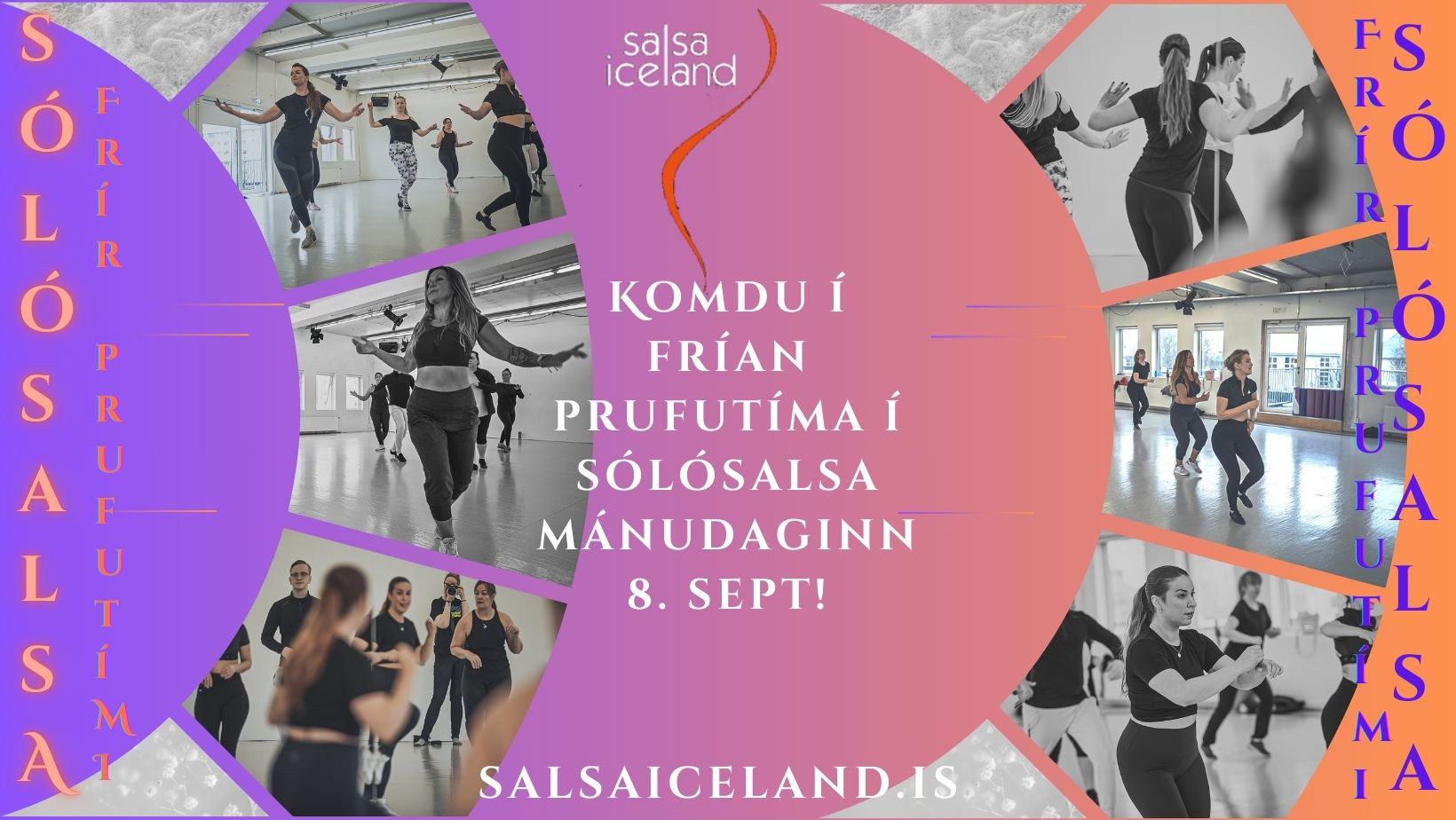 Ókeypis prufutími í sólósalsa -Free drop in class in SoloSalsa for beginners
