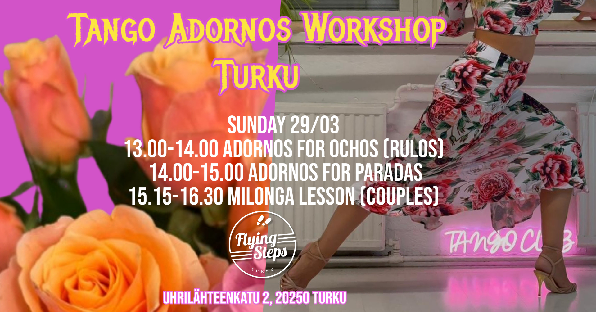 Tango Adornos Workshop Turku