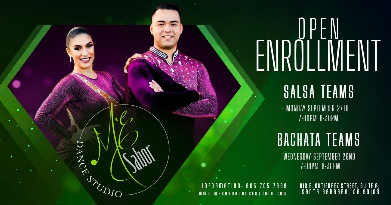 Open Enrollment! ME Sabor Salsa & Bachata Teams