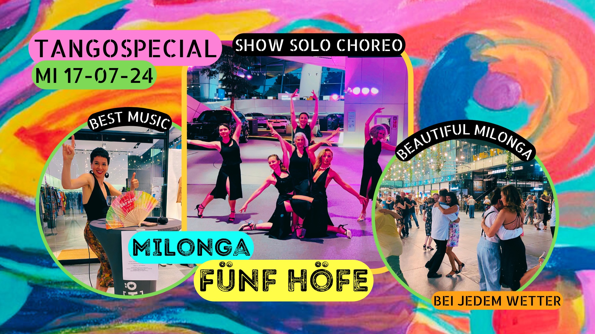 Milonga FÜNF HÖFE: Special Edition SHOW SOLO CHOREO! Smile, hug, Fall in LOVE!