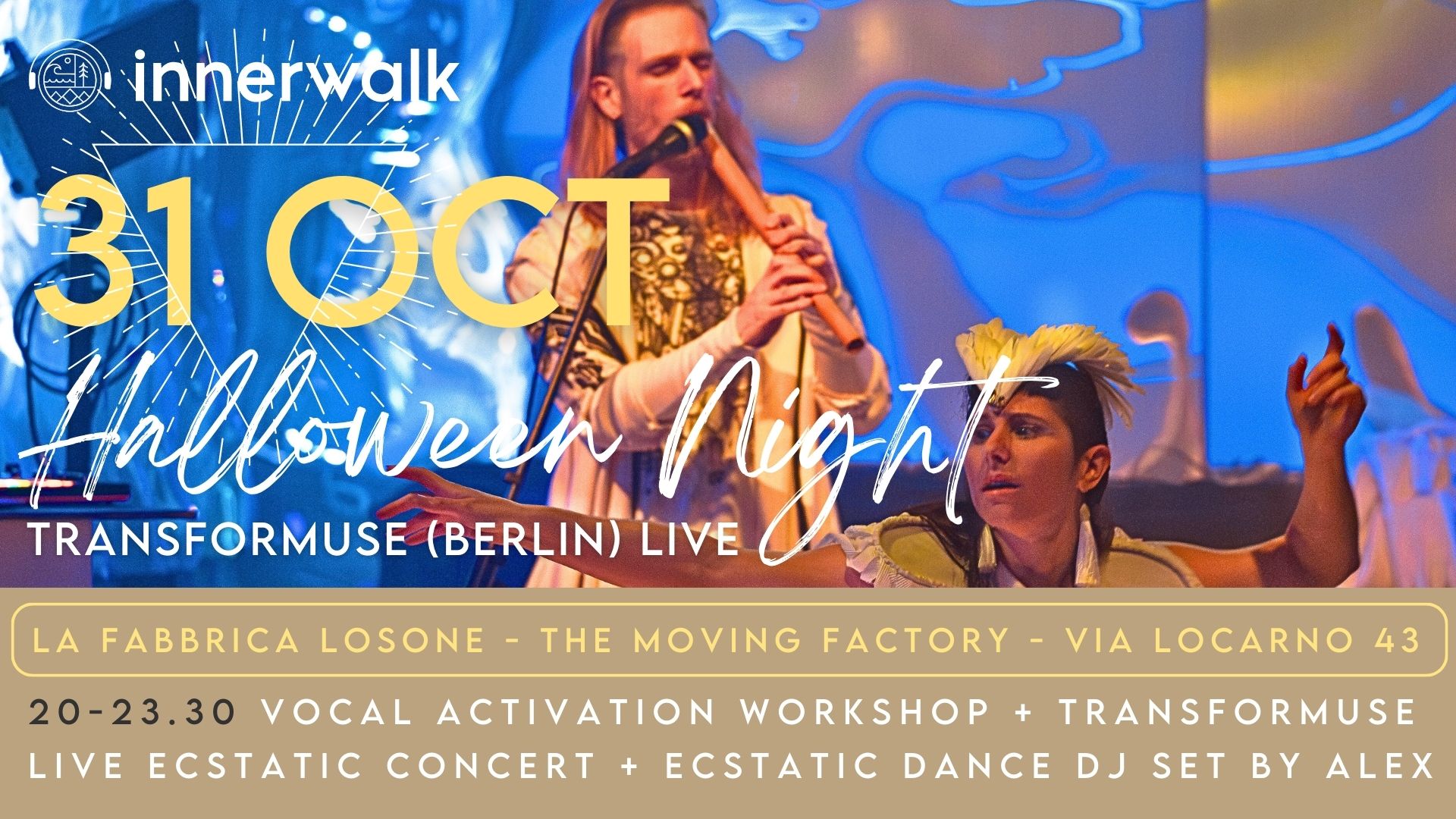 Innerwalk HalloWeen *Ecstatic Live* TransforMuse (DE) - La Fabbrica Losone