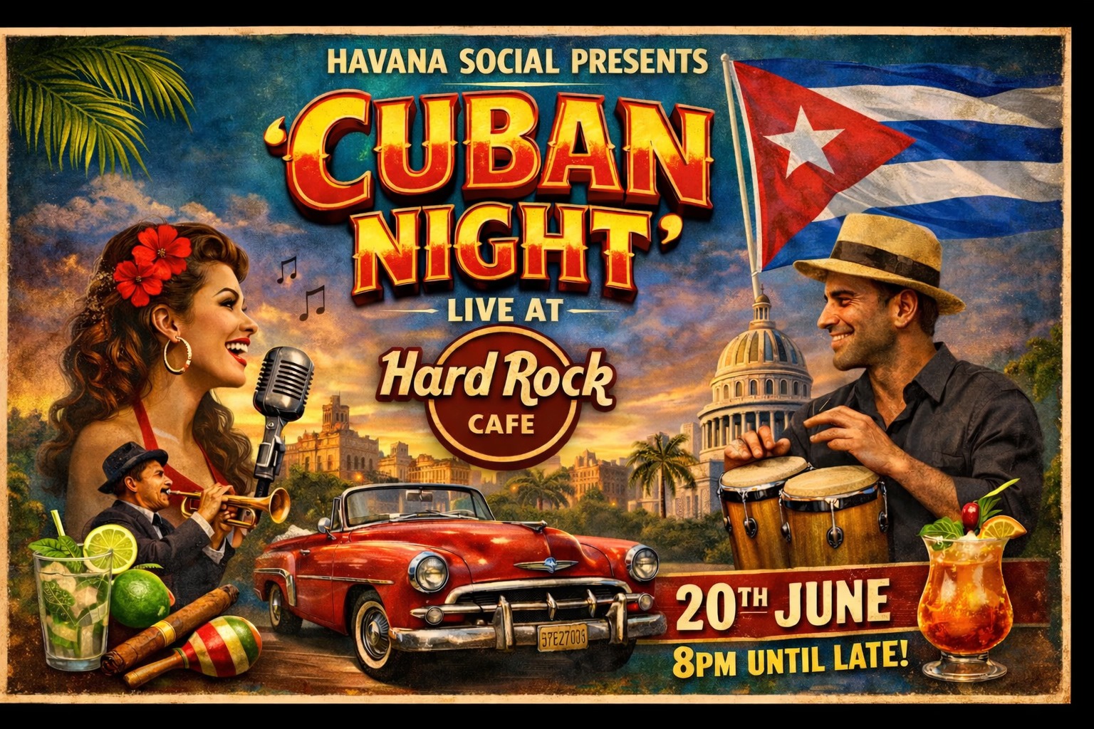Havana Social Club Presents "Cuban Night" at Hard Rock Cafe