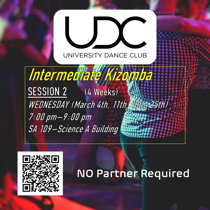 UDC Dance Classes - Intermediate Kizomba - Session 2