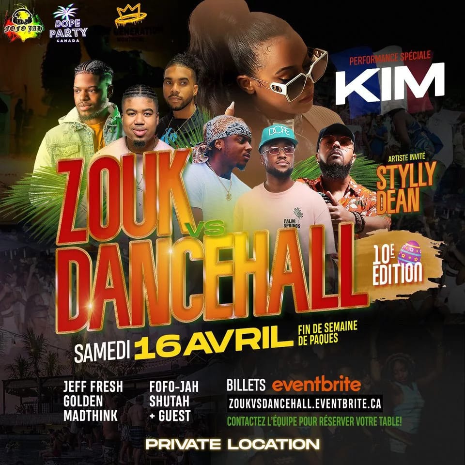 KIM live • MONTREAL • Zouk vs Dancehall 10e