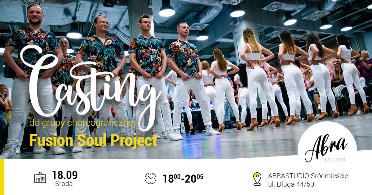 Casting do formacji Fusion Soul Project w Abra-studio 18.09