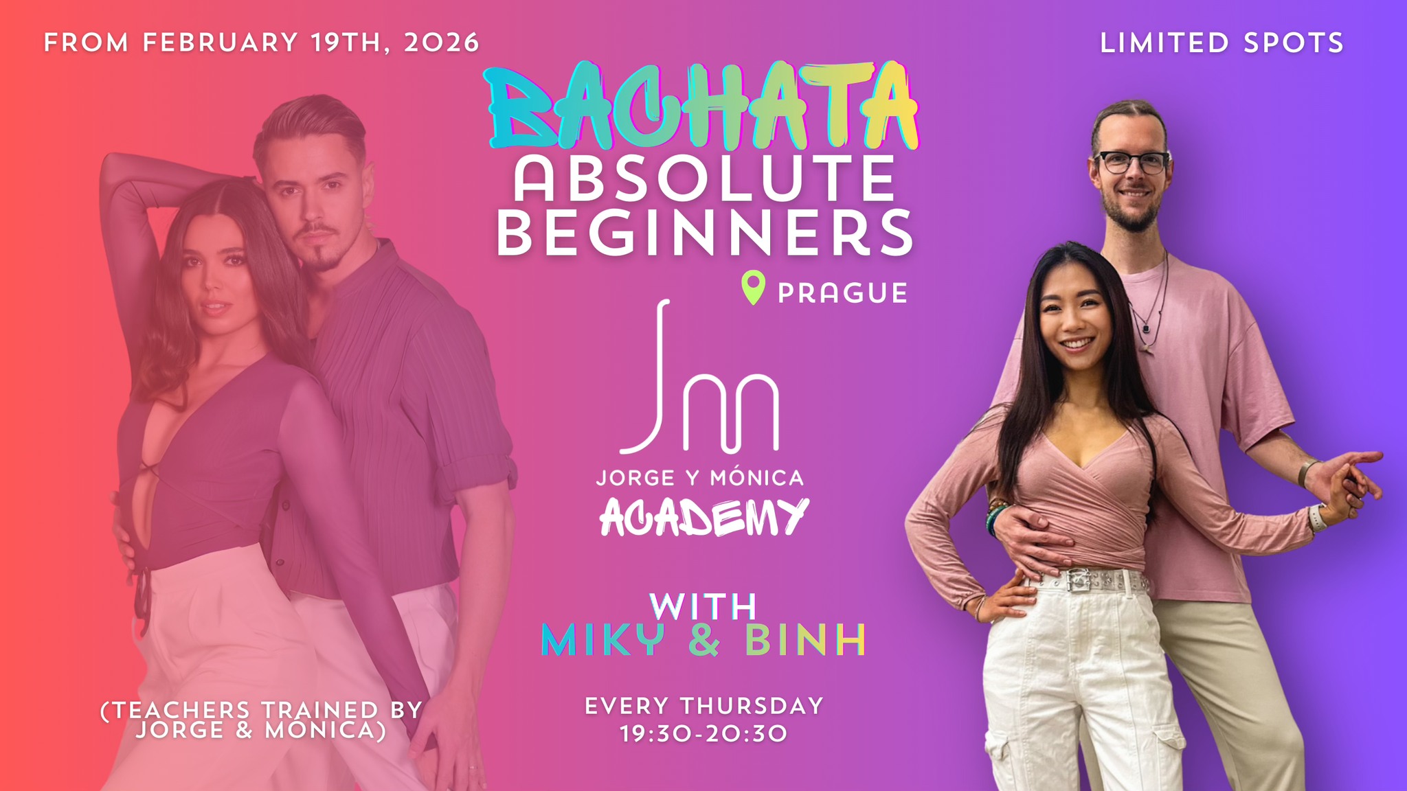 Bachata Absolute Beginners Course PRAGUE