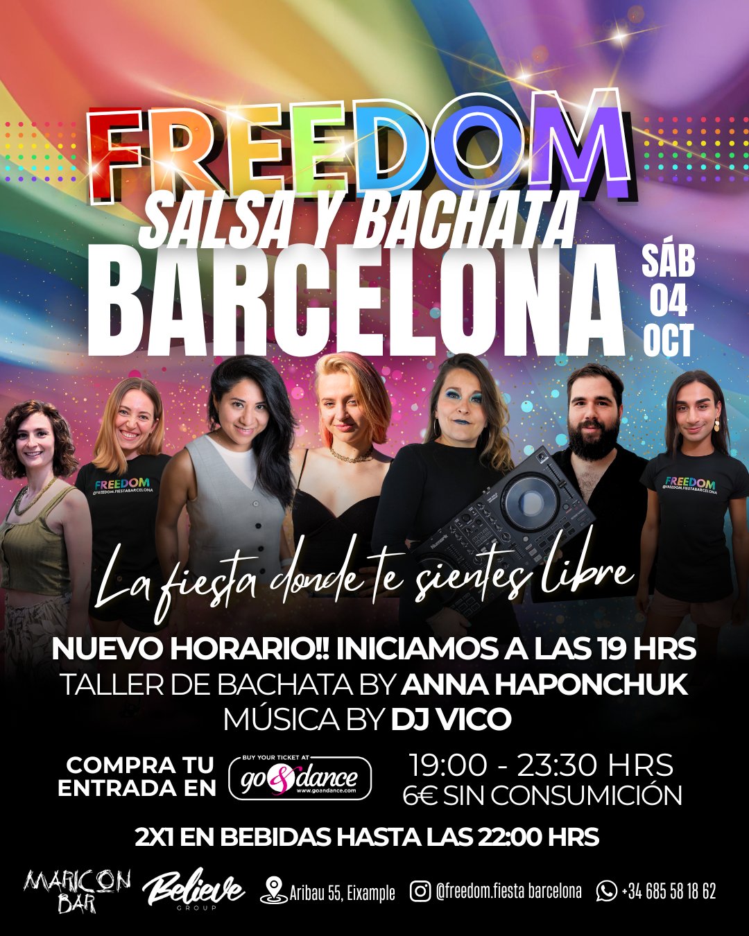 Freedom salsa y bachata