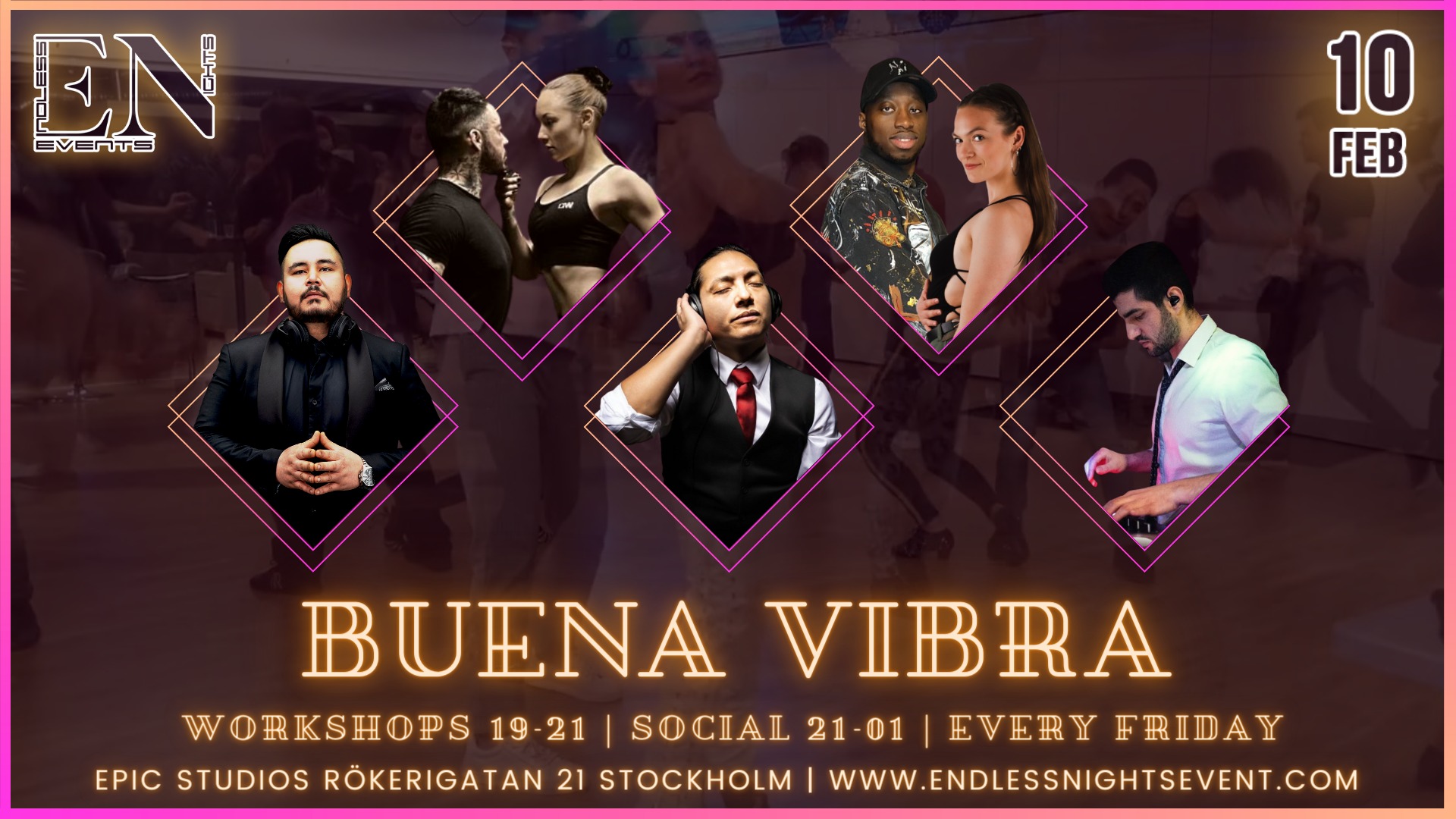 Buena Vibra Friday Drop-ins Feb 10th