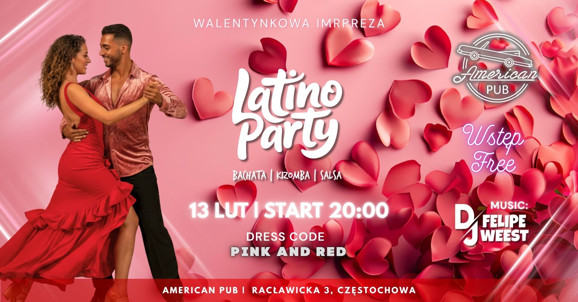 LATINO PARTY W AMERICAN PUB ( edycja walentynkowa )