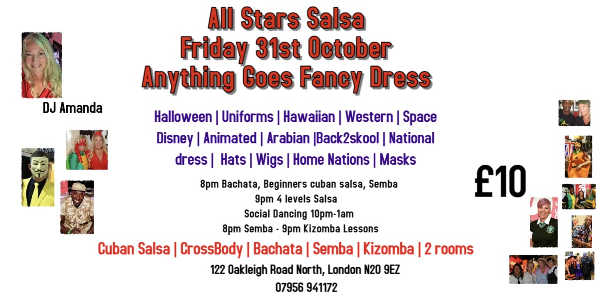 All Stars Salsa Friday 31st October 2025